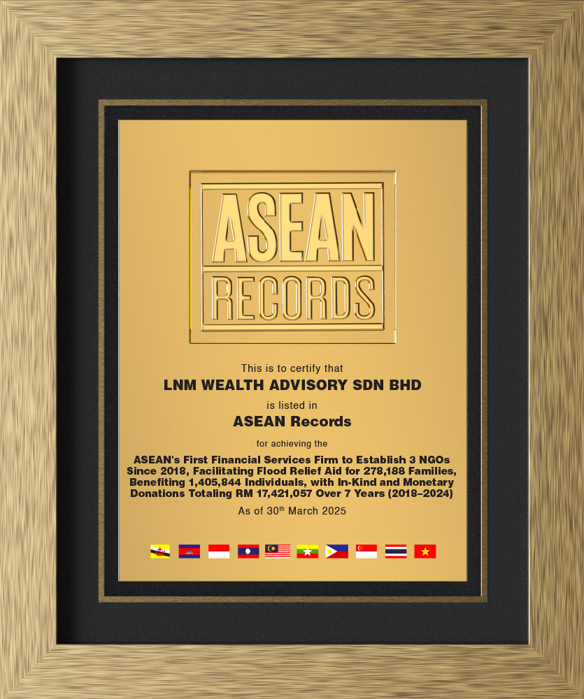 asean records certificate lnm wealth advisory sdn bhd